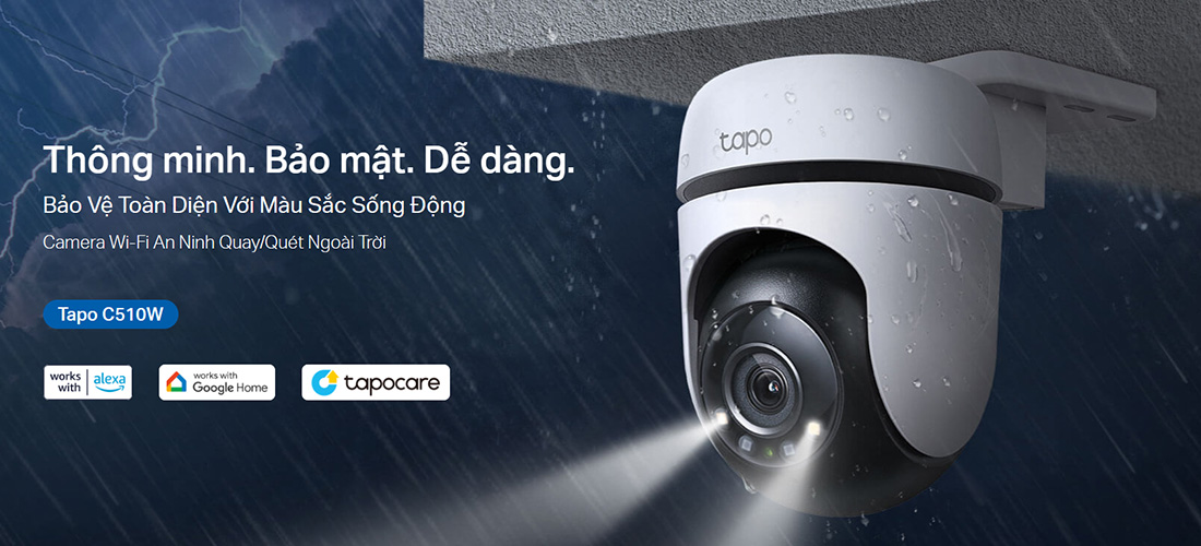 Camera TP-LINK Tapo C510W (Wifi quay quét ngoài trời 3MP) - 4