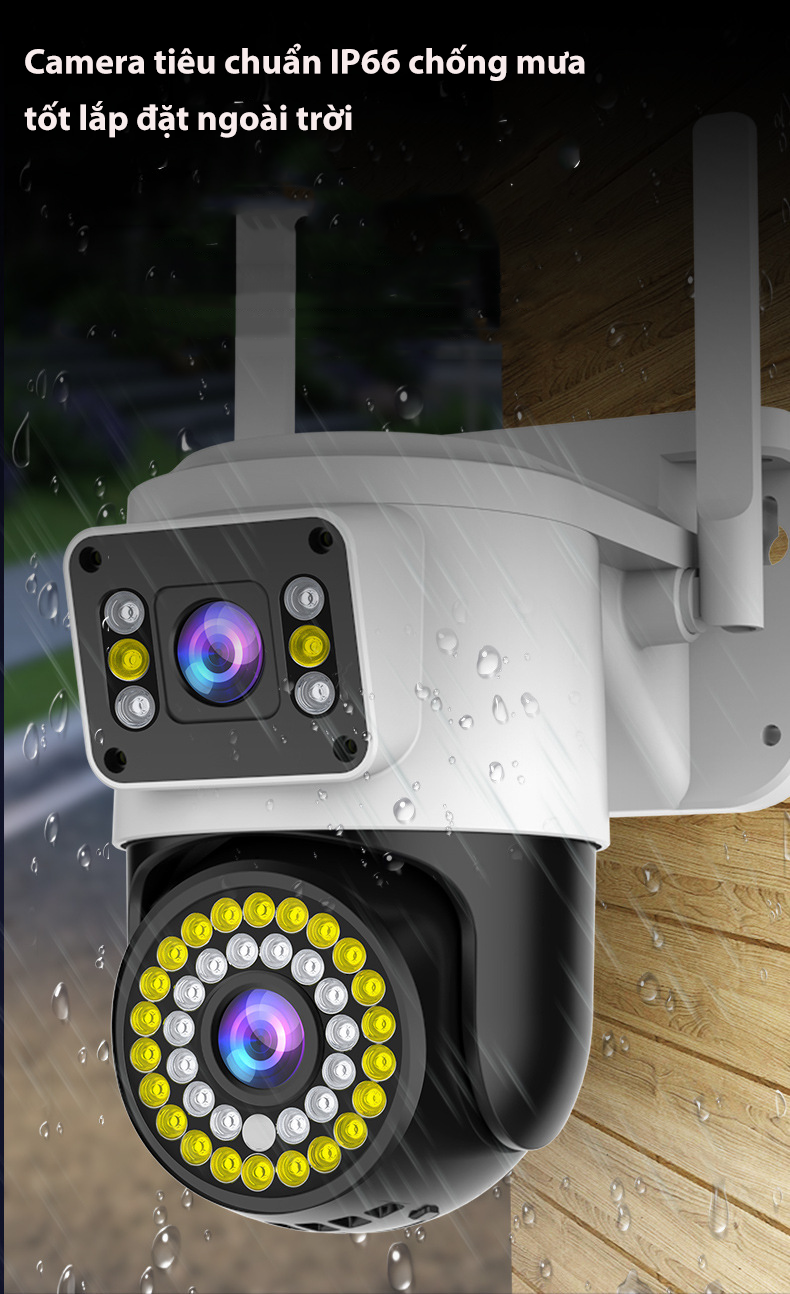 Camera Yoosee 2 Mắt Cao Cấp 8Mpx Ngoài Trời - Ảnh 3