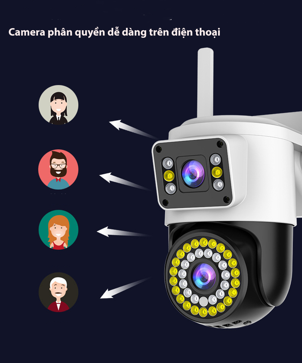Camera Yoosee 2 Mắt Cao Cấp 8Mpx Ngoài Trời - Ảnh 5