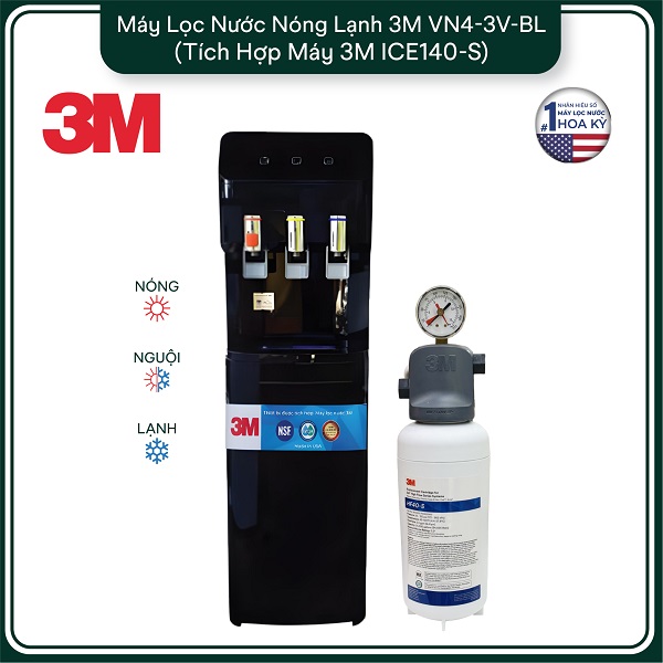 Cây Lọc Nước Nóng Lạnh 3M VN3-3V-WH (Tích Hợp Máy Lọc Nước 3M BREW120-MS) - Image 4