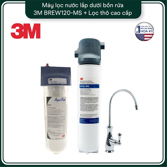 Cây Lọc Nước Nóng Lạnh 3M VN3-3V-WH (Tích Hợp Máy Lọc Nước 3M BREW120-MS) - Image 5