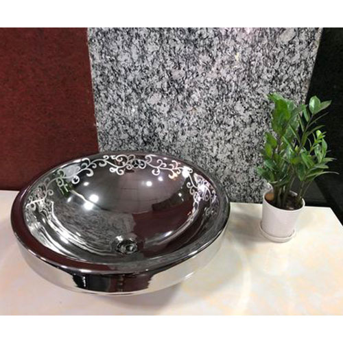 Chậu đá mỹ nghệ tự nhiên chữ nhật màu đen DCN37 (L60 và L46) - Image 3
