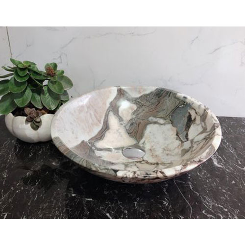 Chậu đá mỹ nghệ tự nhiên chữ nhật màu đen DCN37 (L60 và L46) - Image 5