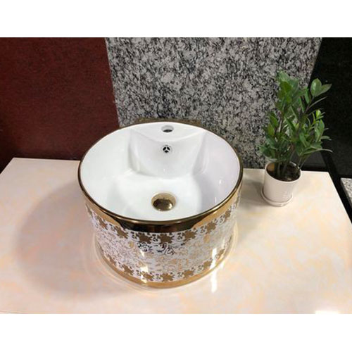 Chậu đá mỹ nghệ tự nhiên tròn màu xanh XVM40 (D42) - Image 6