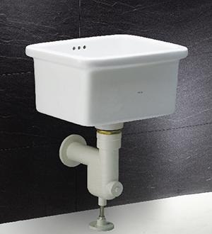Chậu giặt Caesar SS558AP (Bộ xả P – Thoát tường)