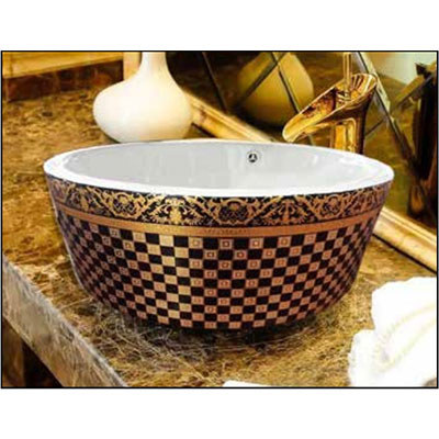 Chậu lavabo sứ nghệ thuật Gia Mỹ 801 (60x40x15cm) - Image 6