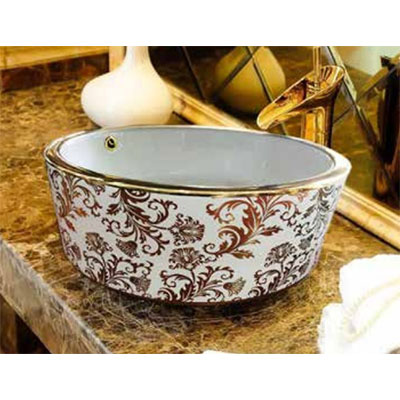 Chậu lavabo sứ nghệ thuật Gia Mỹ 802 (46x46x16cm) - Image 3