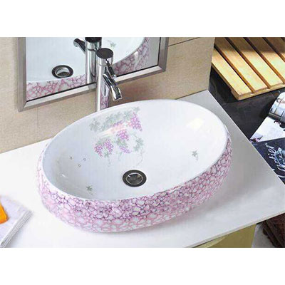 Chậu lavabo sứ nghệ thuật Gia Mỹ 802 (46x46x16cm) - Image 4