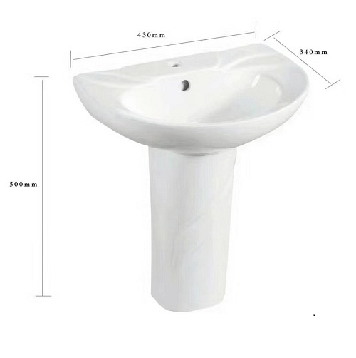 Chậu lavabo trẻ em màu hồng Miken MKC-5002P - Image 4