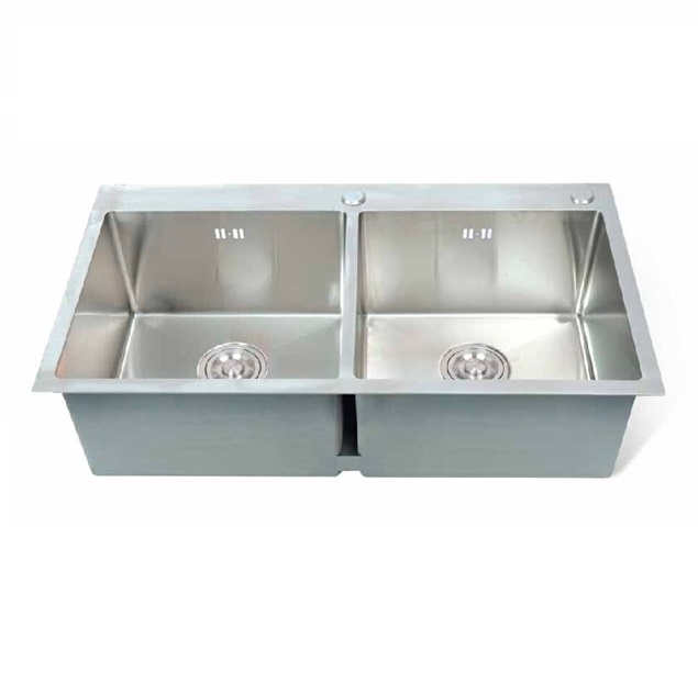 Chậu rửa bát 1 hố chống xước KIT PLUS DCR7645B (760*445*215mm) Full set phụ kiện - Image 5
