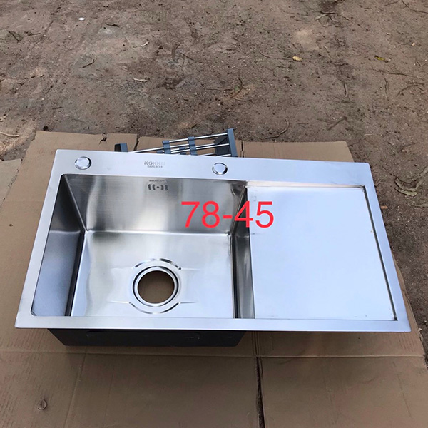 Chậu rửa bát 1 hố đúc liền khối Homaya 7245 (72x45x23cm) - Image 3