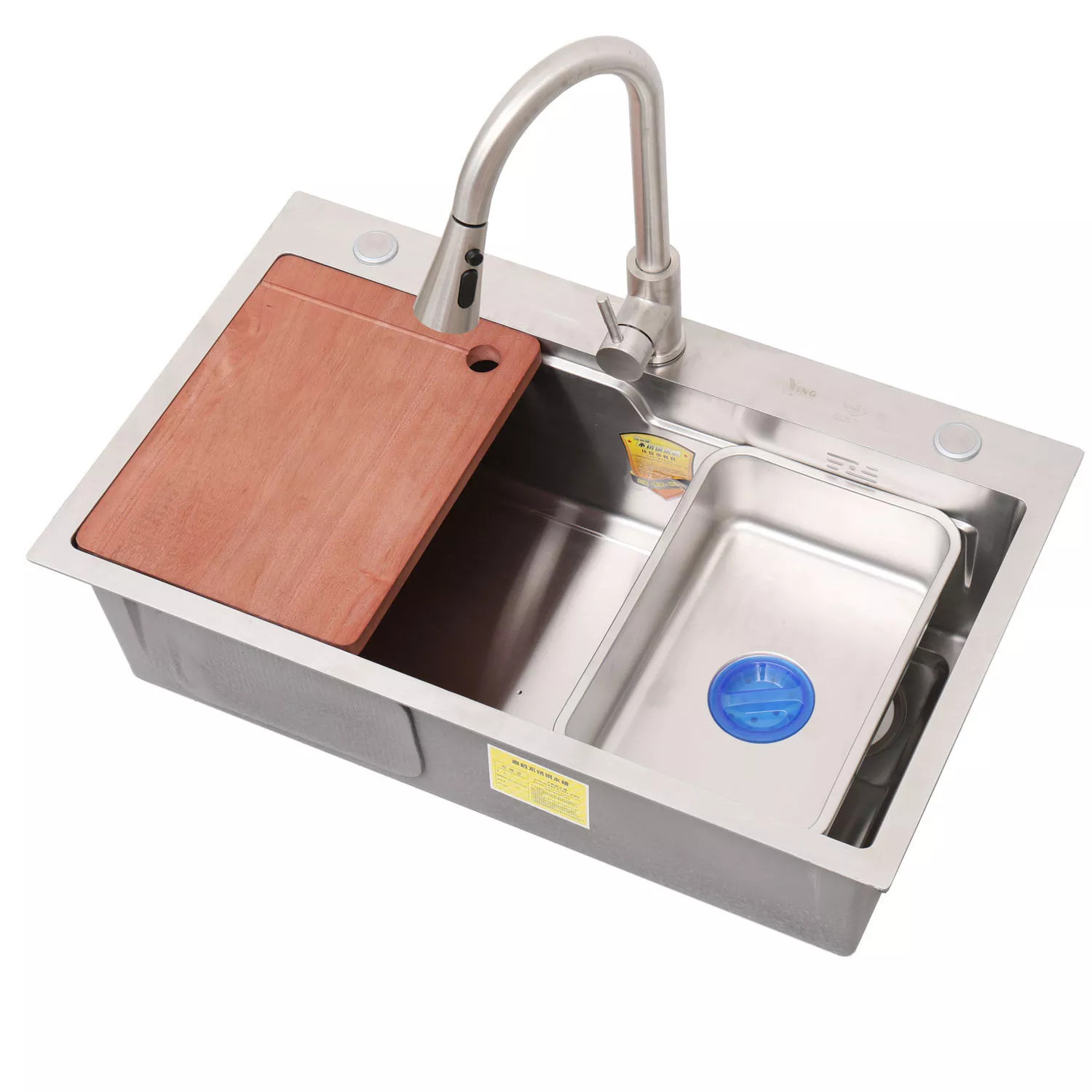 Chậu rửa bát 1 hố đúc liền khối Homaya 77545 - Image 3