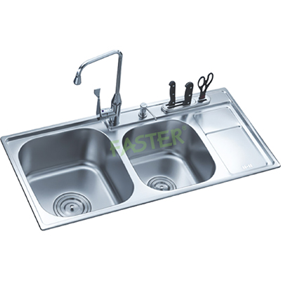 Chậu rửa bát 1 hố Faster FS-8050B1 (800x500x230mm) - Image 3