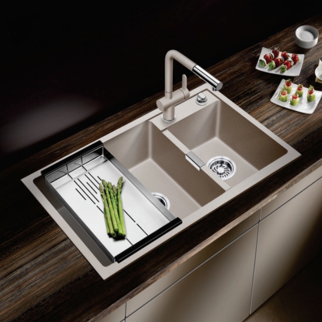 Chậu rửa bát 1 hố Geler GL Eco 7545 (750x450x220mm) - Image 3