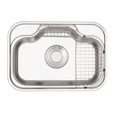 Chậu rửa bát 1 hố Inox mạ màu đen KAMADA 6944 (690x440mm) - Image 4