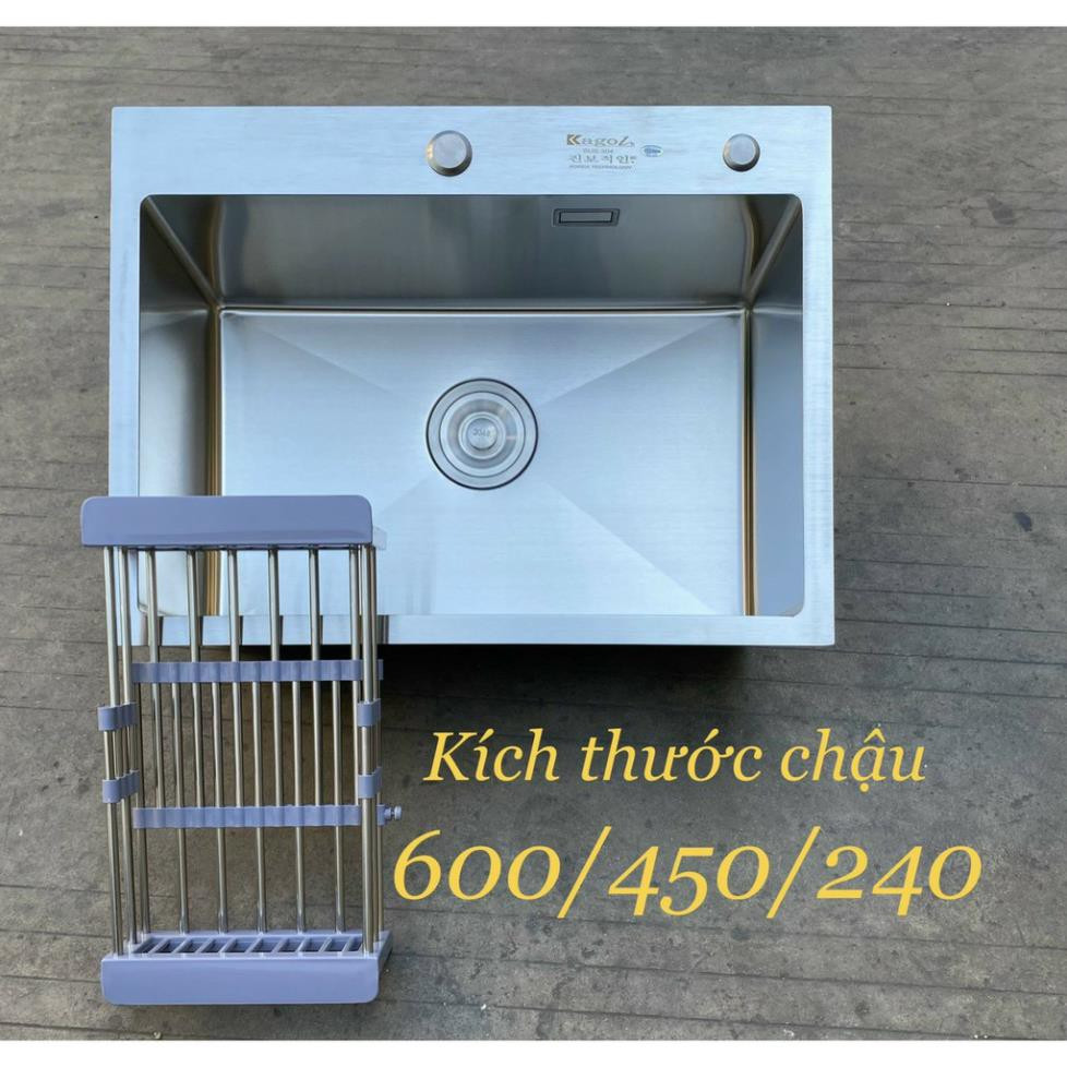 Chậu rửa bát 1 hố Inox SUS 304 Kagol KG 7848 (78x48cm) - Image 4