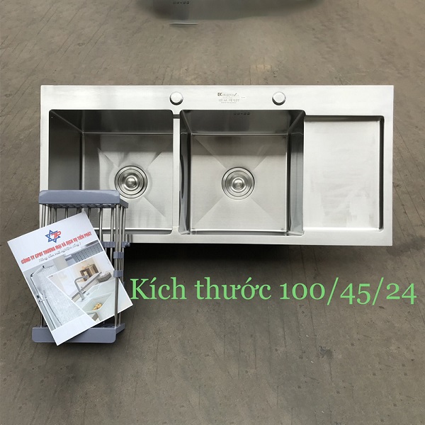 Chậu rửa bát 1 hố Inox SUS 304 nano black màu đen FULLE 7848B - Image 4