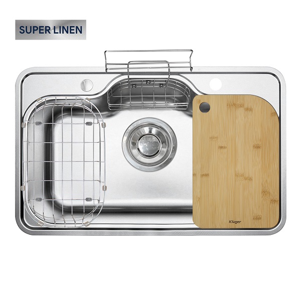 Chậu rửa bát 1 hố Kluger KF7850FS Plus (780x500x230mm) - Image 3