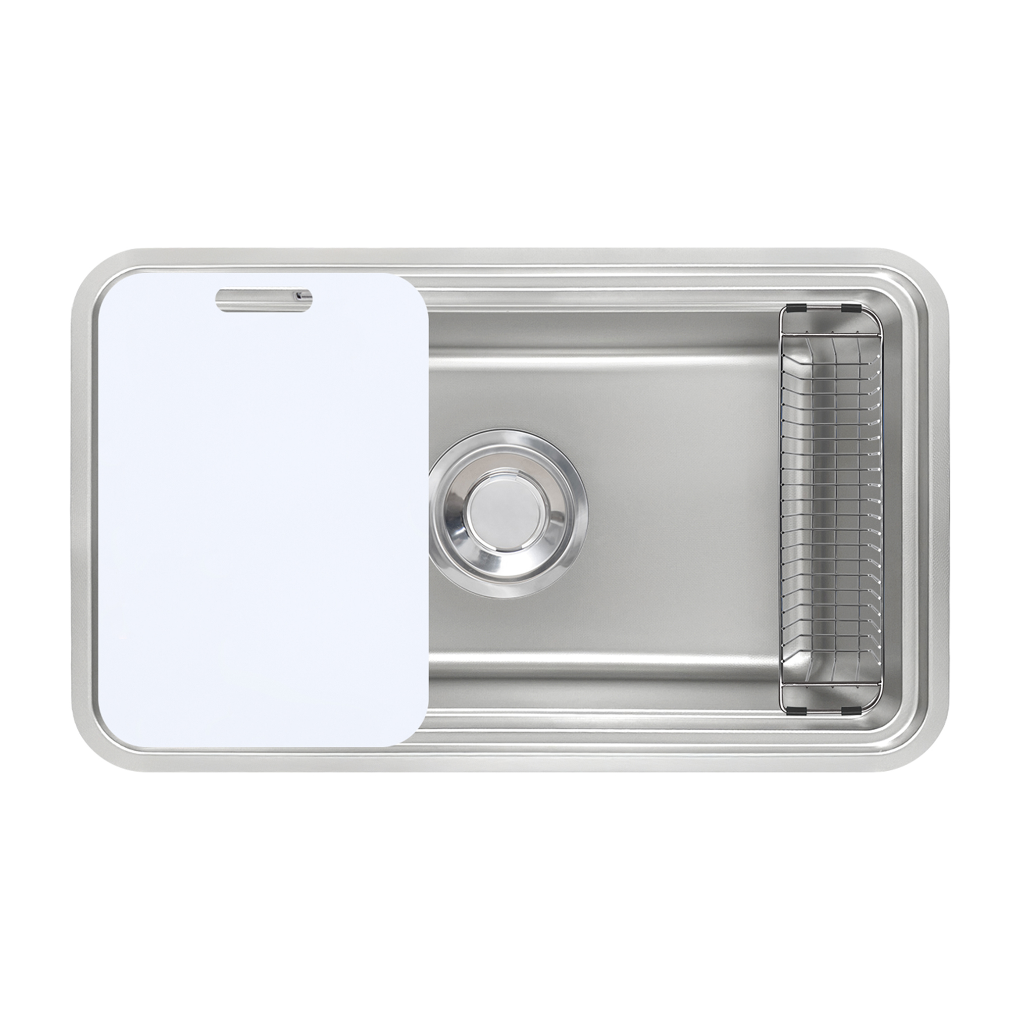 Chậu rửa bát 1 hố Kluger KH8050FS Basic (800x500x210mm) - Image 4