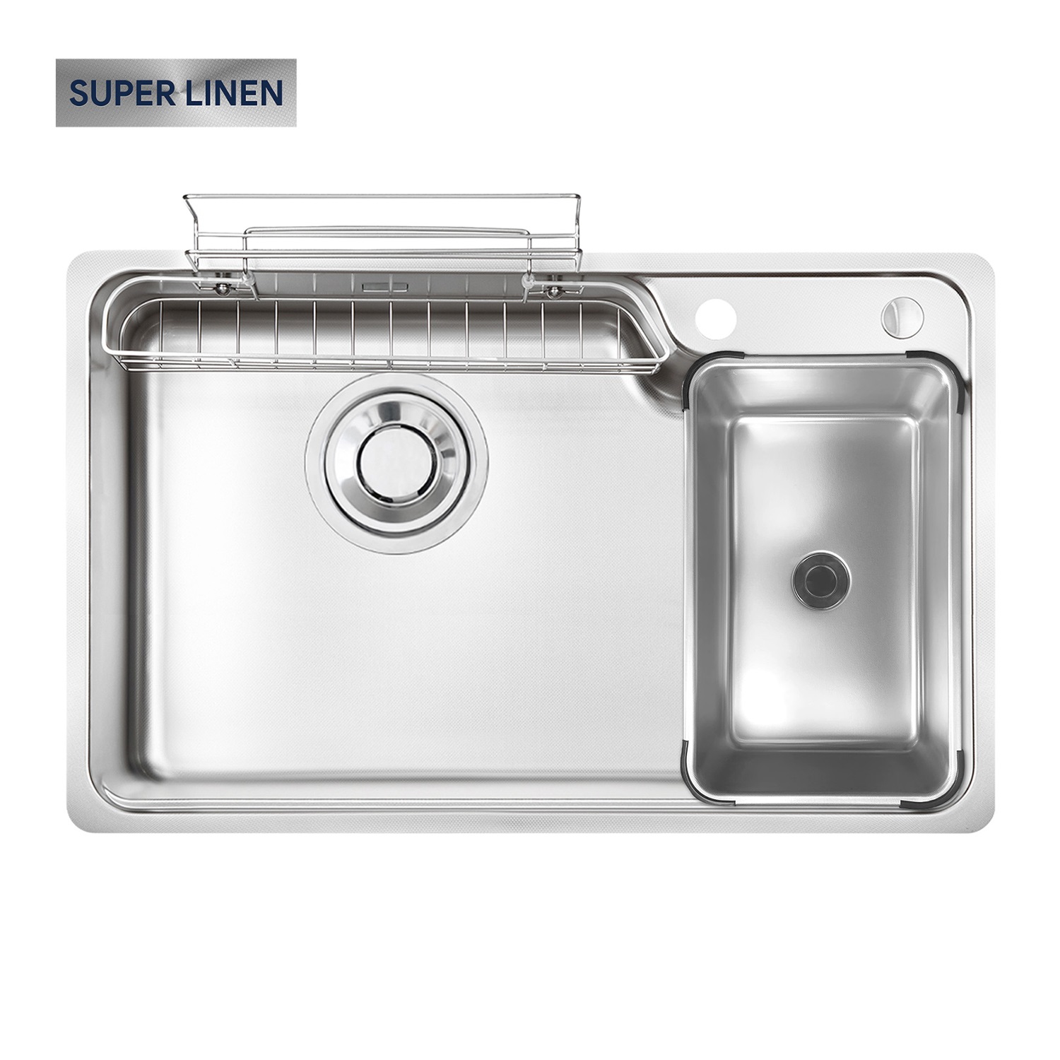 Chậu rửa bát 1 hố Kluger KH8050SL Plus (800x500x210mm)