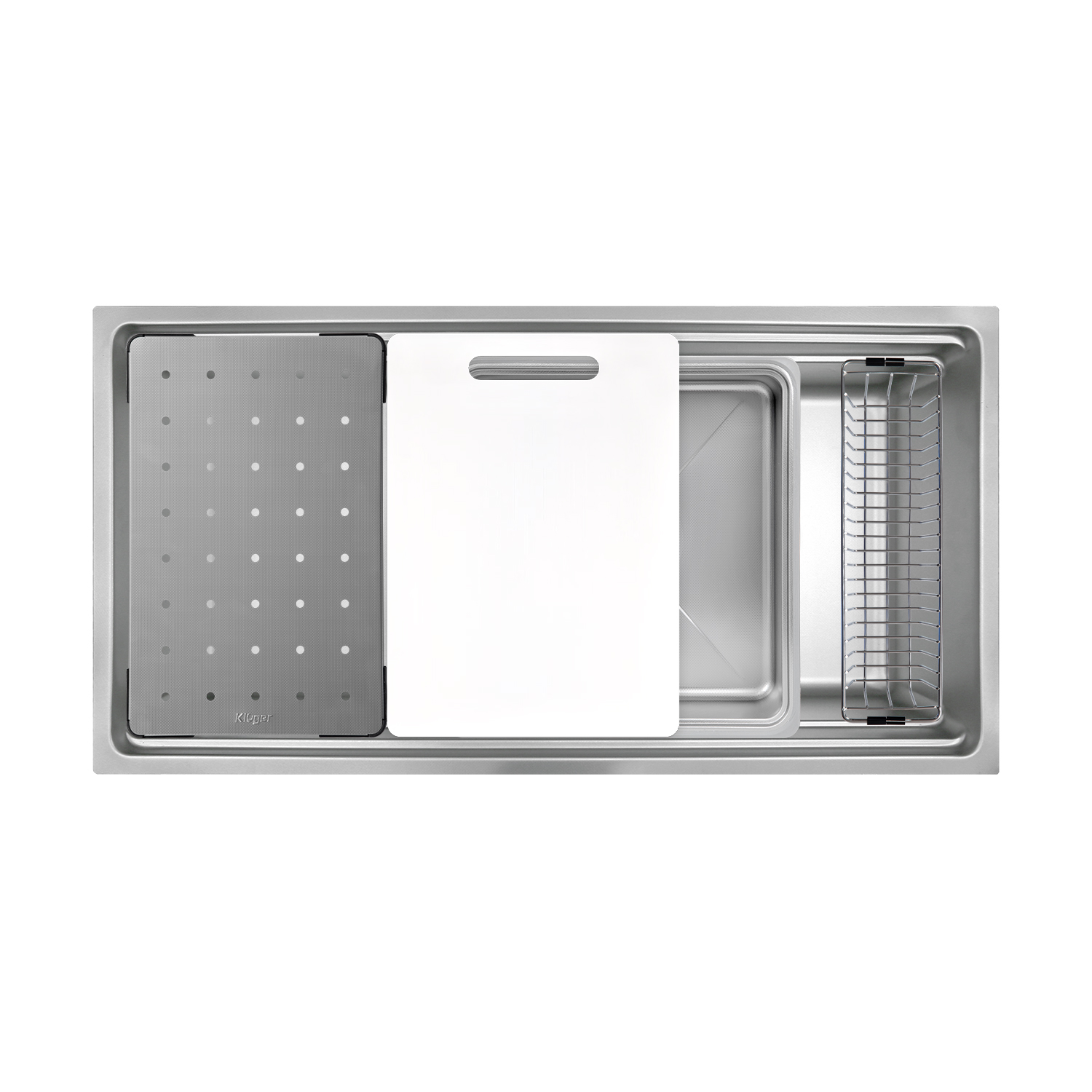 Chậu rửa bát 1 hố Kluger KT8050SL Plus (W800 x D500 x H220mm) - Image 5