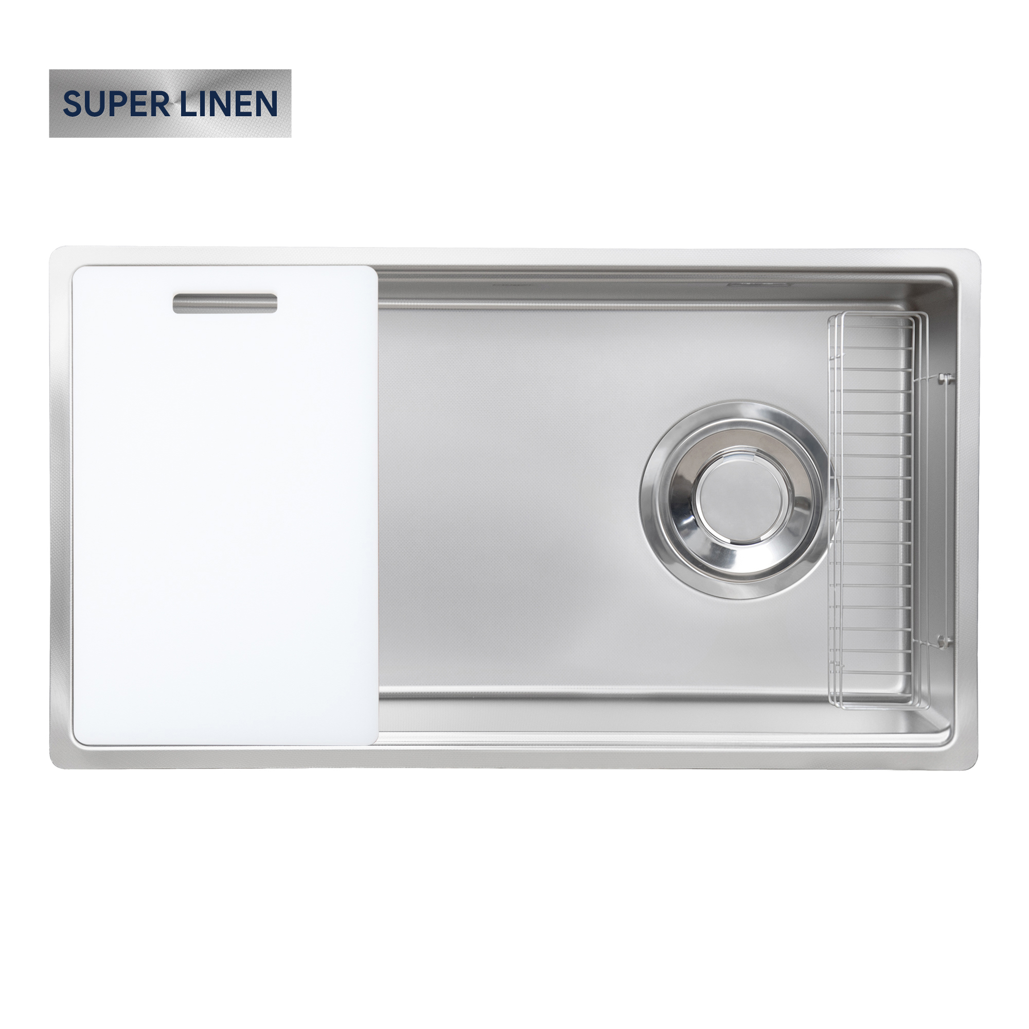 Chậu rửa bát 1 hố Kluger KY7545FS-S75 (750x450x205mm) - Image 4