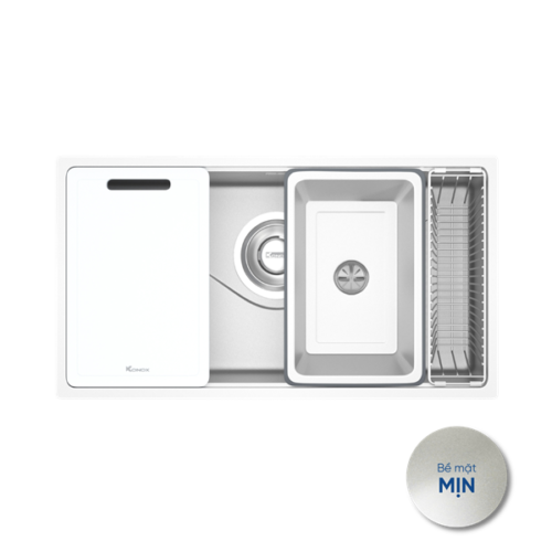 Chậu rửa bát 1 hố Konox Turkey Sink Neron 600T (600x500x228mm) - Image 5