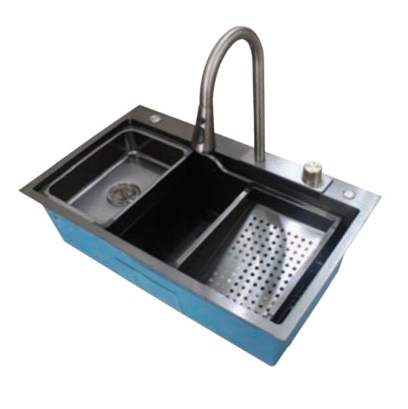 Chậu rửa bát 1 hố lớn Bancoot 8050 (800x500x230mm) - Image 3