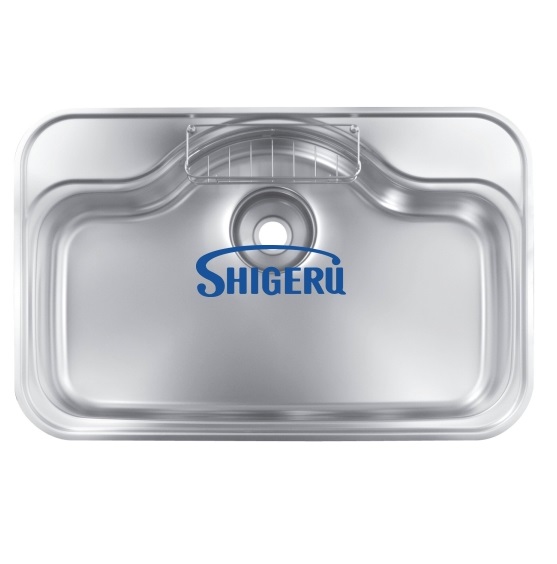 Chậu rửa bát 1 hố lớn nội địa Nhật Bản Shigeru LE JSM K 3F FS (Inox304 sần) - Image 5