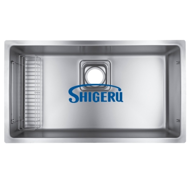 Chậu rửa bát 1 hố lớn nội địa Nhật Bản Shigeru LE JSN-K FS (Inox 304 Sần) - Image 3