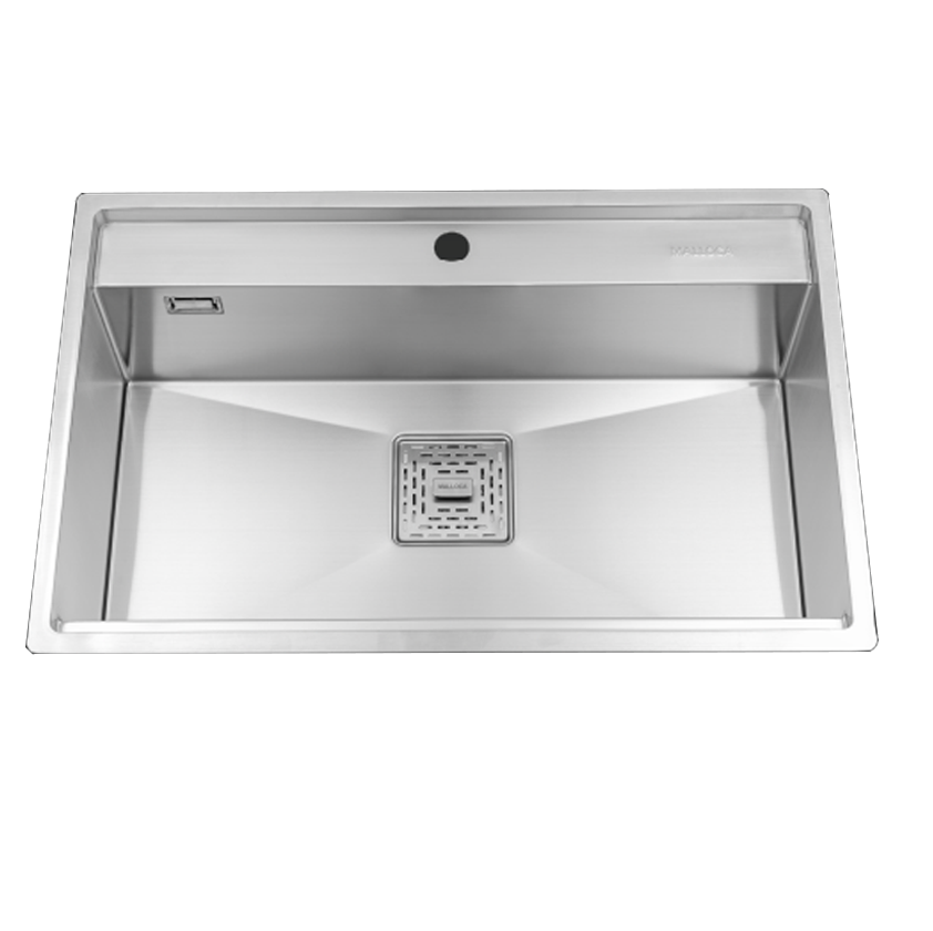 Chậu rửa bát 1 hố Malloca MS 6302 ST (750x480x235mm)