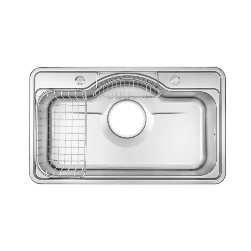 Chậu rửa bát 1 hố màu đen đúc Handmade Inox 304 Miken MKRB-7846B (78x46cm) - Image 3