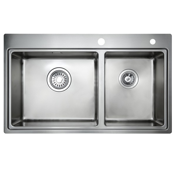 Chậu rửa bát 1 hố màu đen Kluger KG7644FB Basic (760x445x220mm) - Image 3