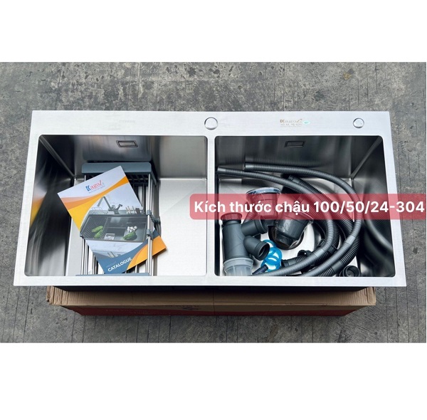 Chậu rửa bát 1 hố màu đen Nano Black Kagol 7846 (780x460mm) - Image 4