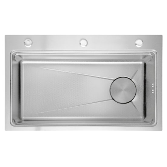 Chậu rửa bát 1 hố Nano GRUNDER GR-7545AC (750x420x220mm) - Image 4