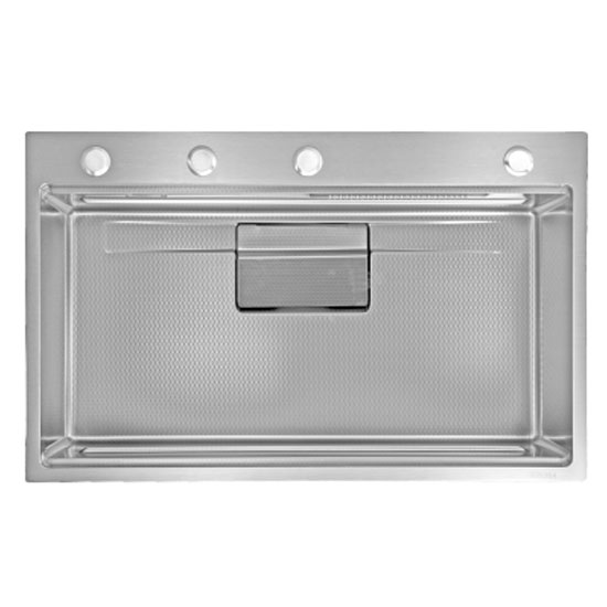 Chậu rửa bát 1 hố Nano GRUNDER GR-7546CTB (750x460x220 mm)