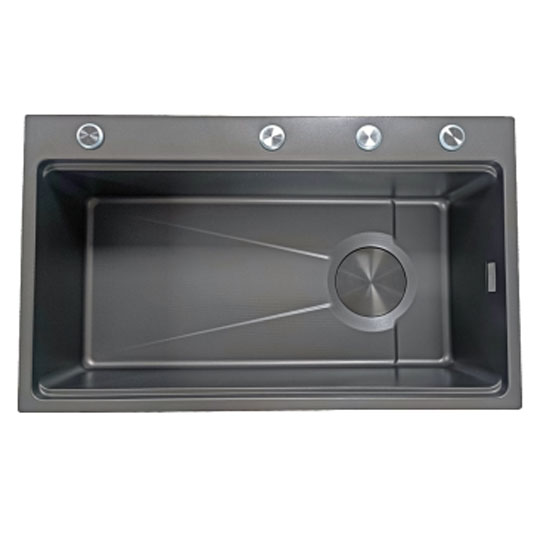 Chậu rửa bát 1 hố Nano GRUNDER GR-7546TOB (750x460x220 mm) - Image 4