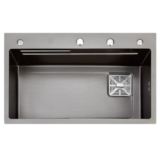 Chậu rửa bát 1 hố Nano GRUNDER GR-7547MK (750x470x225 mm)
