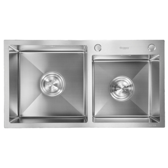 Chậu rửa bát 1 hố Nano GRUNDER GR-8248JB (820x480x230 mm) - Image 6