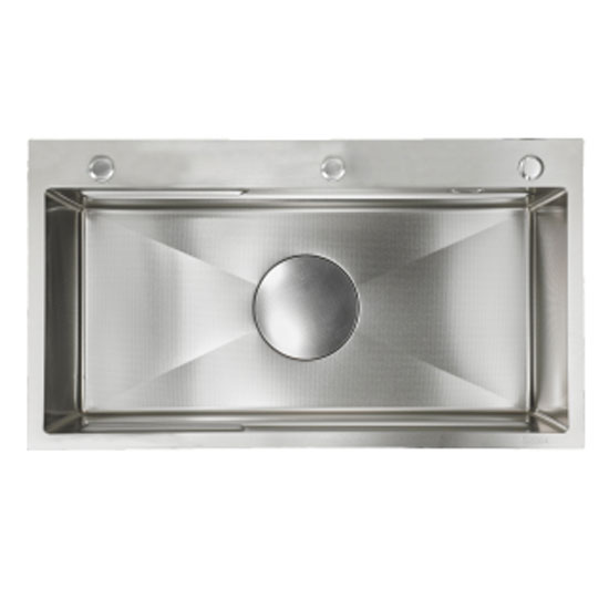 Chậu rửa bát 1 hố Nano màu đen GRUNDER GR-7646-5MD (760x460x220 mm) - Image 3