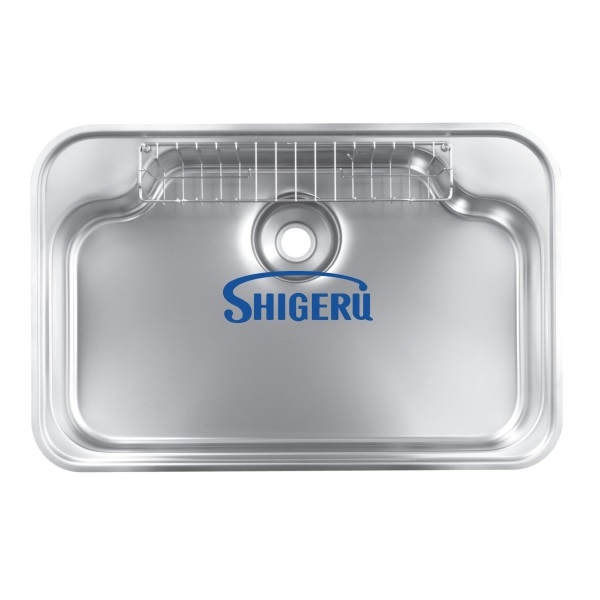 Chậu rửa bát 1 hố nội địa Nhật Bản Shigeru IB-DK FS (Inox 304 Sần)