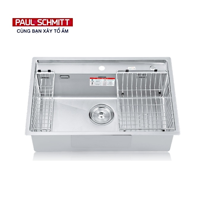 Chậu rửa bát 1 hố Paul Schmitt PA7550-TDA (750x500x230mm)