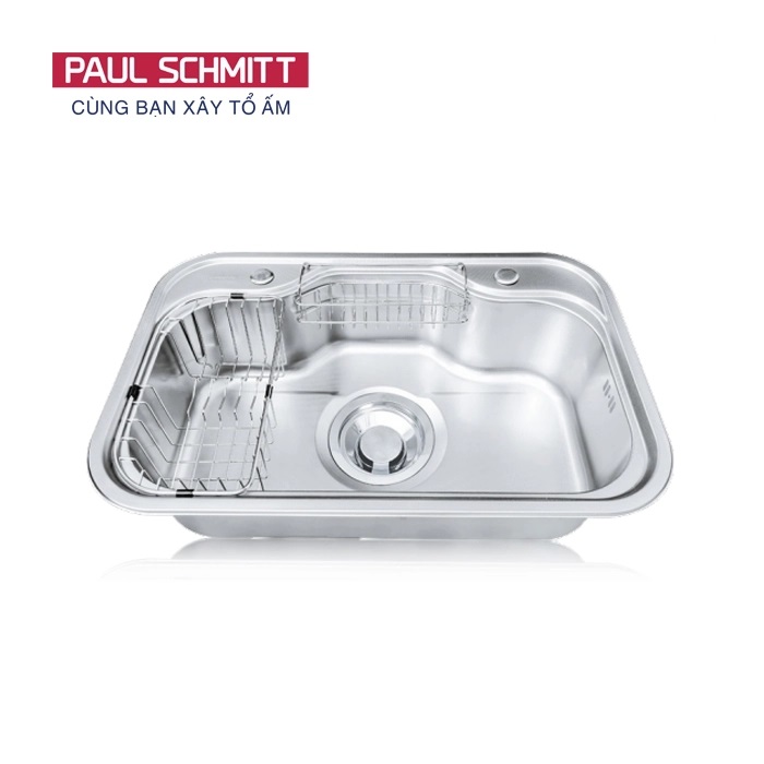 Chậu rửa bát 1 hố Paul Schmitt PAM75484-TE (754x484x220mm)