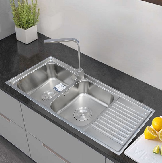 Chậu rửa bát 1 hố Toàn Mỹ TMS78X.2.3 (780x440x220mm) - Image 3