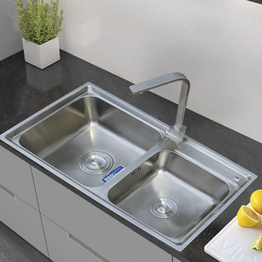 Chậu rửa bát 1 hố Toàn Mỹ TMS78X.2.3 (780x440x220mm) - Image 6