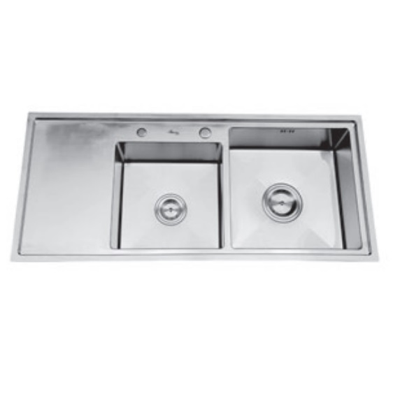 Chậu rửa bát 2 hố có bàn Bancoot 209RBT (110x48x23cm) - Image 5