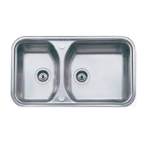 Chậu rửa bát 2 hố COTTO CT801T (860x500x165mm)