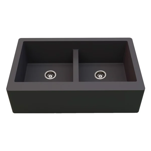 Chậu rửa bát 2 hố lệch có bàn bằng đá Granite Carysil Pona TOE1-D200 (110x60x20cm) - Image 6