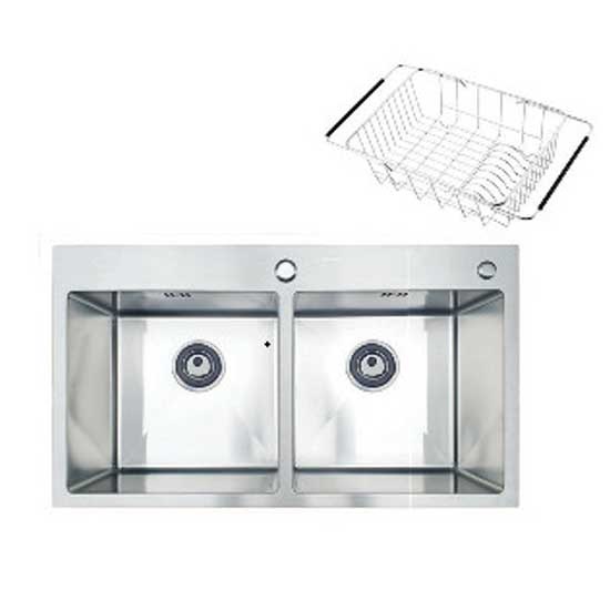 Chậu rửa bát 2 hố lệch Daeshin SQS-8245-T - Image 3