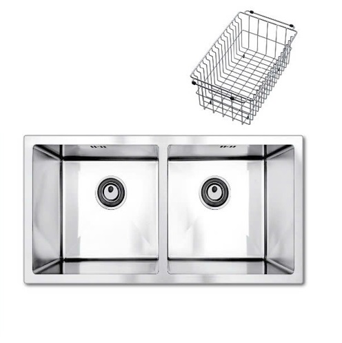 Chậu rửa bát 2 hố lệch Daeshin SQS-8245-T - Image 5
